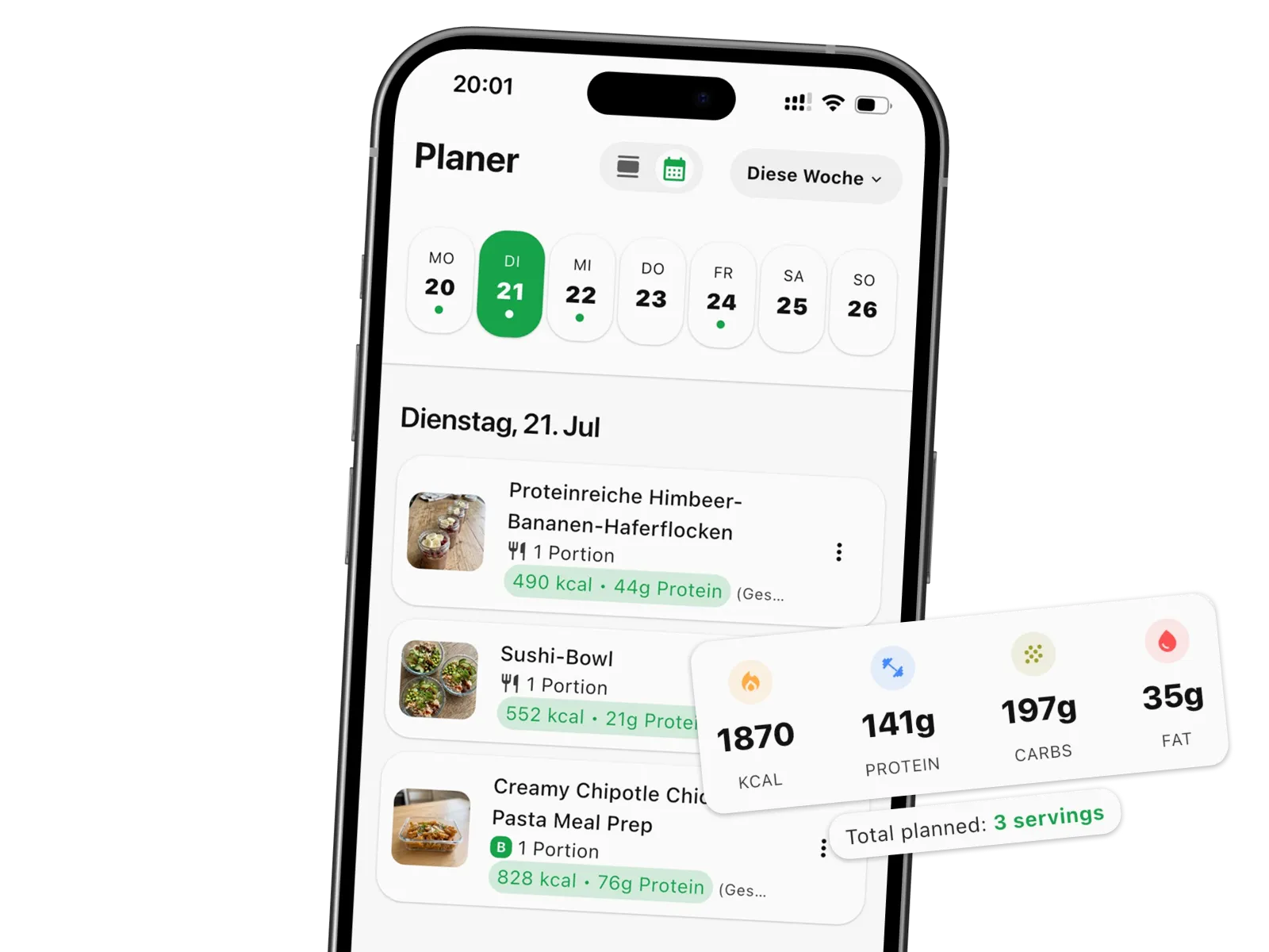 Platzhalter für Wochenplaner Feature-Screenshot