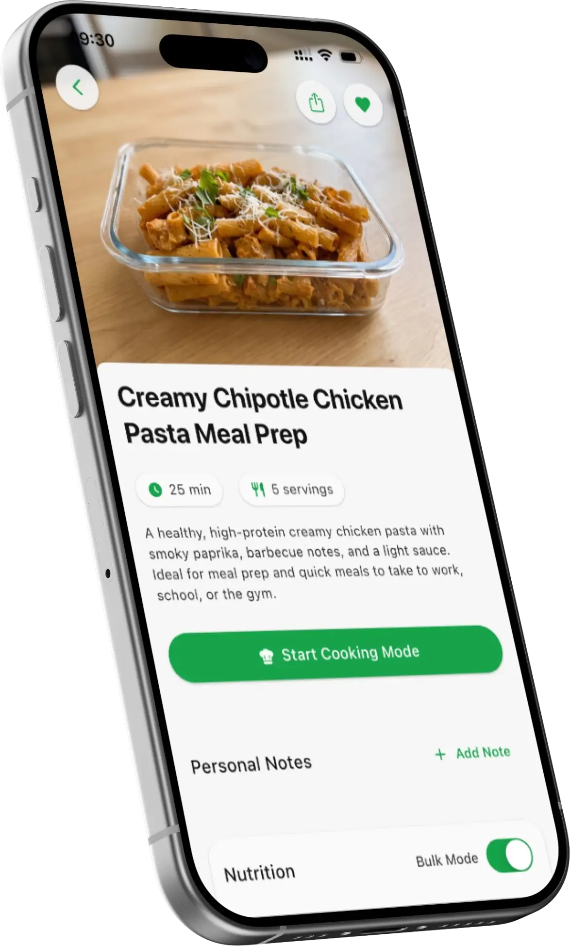 Recipe detail screen placeholder